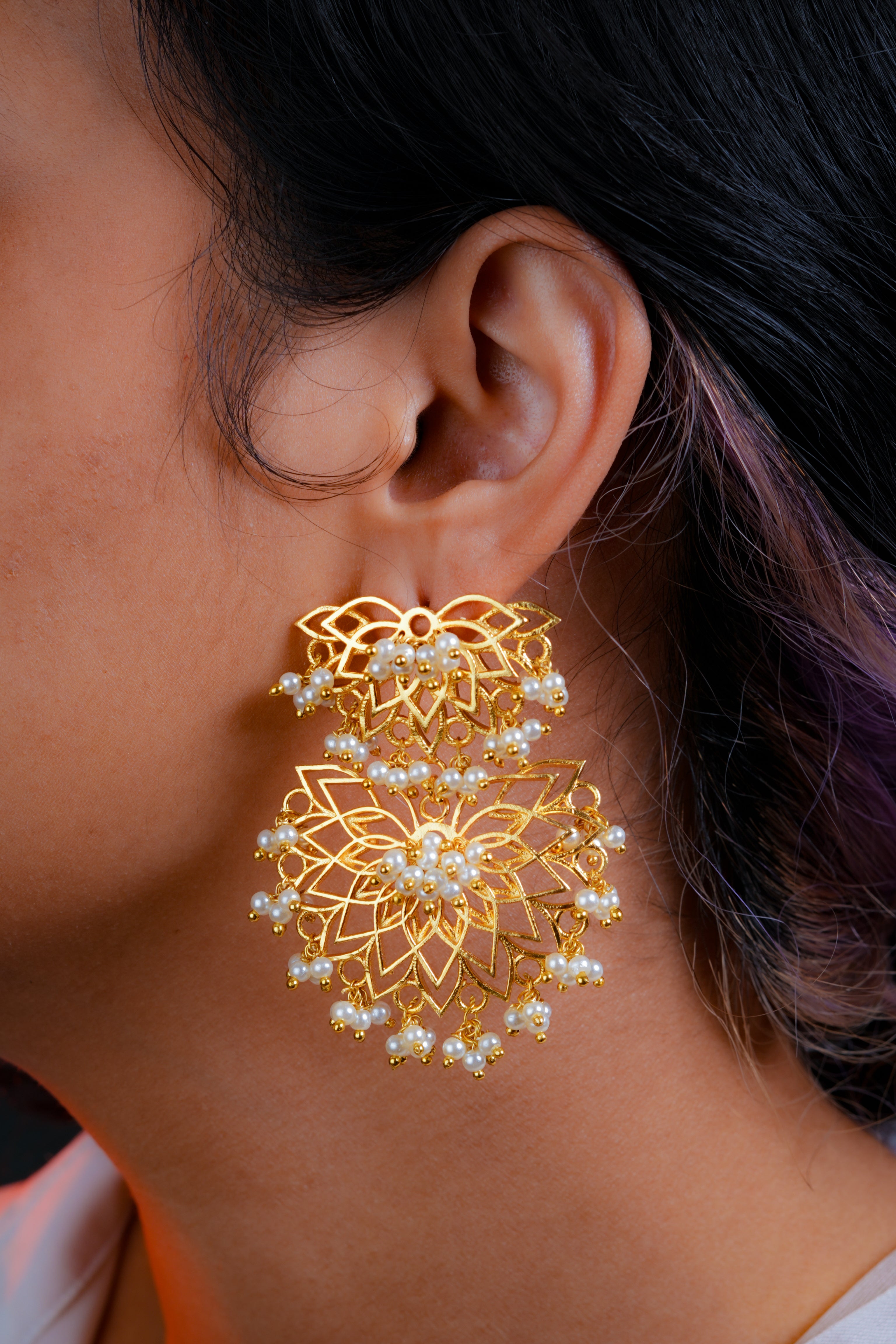 Utsav fish earrings – Dhora India